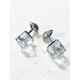 Tucano; Woodpecker Brand New Light Luxury Sugar Cube Crystal Cuff Link French Shirt Cuff Bouton Elegant Pulvyle Men's Dinner Médinage Silver carré Crystal