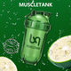 Muscle Tank Fully Transparent Tritan Shake Cup Protein Powder Fitness Sports Water Cup Women's 2025 New Mixing Cup Transparent White TRITAN Material 500ml 1 piece 500ML