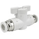 Hasdick HKT-8 tracheal switch valve pneumatic connector quick-insert quick-connect valve PU tracheal manual valve HVFF hand-turn valve BUC-8mm
