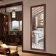 [New product delivery package installation] Four-bedroom house, solid wood full-body mirror, floor-standing mirror, fitting mirror, Chinese bedroom, household wall hanging dressing mirror, wall hanging mirror, Red Walnut 600mm*1650mm