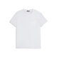 Jinba Men's Clothing 2025 Spring and Summer New Men's Round Neck Thin Business Casual Short Sleeve Texture White T-Sleeve BTCE1342 White S (165)