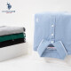 (U.S.POLOASSN.) polo shirt men's pure cotton short-sleeved top men's solid color business casual embroidered lapel versatile fashion black L