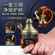 Dreiweiser Shisha Doppelfilter Magnetisierter Filter Shisha Pipe Gesunde Schaufelpfeife Feine Zigaretten-Zigaretten-Mundstück 806 Schwarzer Dreizweck-Langschlauch