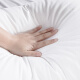 Sleeping Pillow Core Invista Technology High-Elastic Sleeping Hotel Pillow Fiber Pillow Cotton Fabric Star and Moon White Middle Pillow