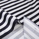 Talentueuse Yijia Black and White Vertical Stripe Stripe Men's Men's British Men's Fashion Casual Elastic Cotton Coton Trending Anti-Warming Stripes bleues cachées 5009 40 / L / 175