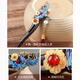 Chimera (CHIMERA) phoenix tassel ebony hairpin, ancient style, updo, cheongsam, Hanfu headdress, girl's birthday gift