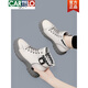 Cartelo Leather Martin Boots Boots Women's Automne et hiver 2025 Nouveau style britannique épais semelle polyvalente haut haut top femmes bottes simples chaussures shoots jst 9913 gris 38