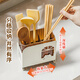 Shuke Fat Orange chopstick tube storage box household high-end new chopstick tube wall-mounted kitchen spoon storage rack drain