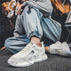 Mvpboy Laufschuhe Herren neuer Frühling Vielseitige Gelegenheitssportschuhe Herrenbeutel Vaters Schuhe atmungsable Mesh Schuhe Herrenschuhe Sonnenschein C681 White 42