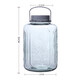 Baijie wine container glass wine bottle wine bottle sealed glass jar wine barrel pickle jar pickle jar 20Jin Jin equal to 0.5 kg