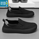 Little Senma Fashion Brand Men's Shoes Summer Summer 2024 Nuevo ropa de malla Sports Casual Sports Lona de lienzo perezoso Caballero de moda de tierras de moda Modelo 40 (250 mm)