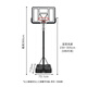 Hergestellt in JD.com Indoor Home Basketball Rahmen, leistungsfähiger und beweglicher Standardhöhen Basketballrahmen 3.05m