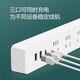 公牛（BULL） 插座/智能USB插排/排插/小白类基础USB/Type-c快充插座 【20W快 [20W快充]6插孔*白1.8米U12033