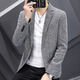Jackets Single Smith Smith Traje para hombres Spring y Autumn Nuevo estilo coreano Corea de moda Slim Corneroy Tuitio Top de hombres Light Grey M