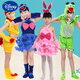 迪士尼（DISNEY）儿童动物演出服大灰狼小猴子小兔子老虎小老鼠牛蜜蜂舞台服装衣服 LS-757小蜘蛛 130 cm