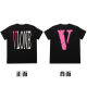 Zhidou Dou American Modemarke Vlon Jerry Big gegen kurzärmelige Nebel High Street Halbärmelige Paar Ins Sommer VTG Style T-Shirt 6187-Blacks-Code empfohlen 90-110jin [Jin gleich 0,5 kg]