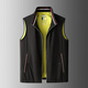 Gu Qian Chaqueta de chaleco para hombres de alta calidad Spring and Autumn Business Vest Vest de lujo Chaleco de lujo Bloqueo de color Mensilización Ejecutivo Clip Dark Blue XL