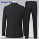 Romon-Anzug Herren dreierer Jahre Slim Professional Anzug Anzug Anzug Business Anzug Hochzeitskleid Herrenanzug