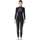 DIVE&SAIL wetsuit men's 3MM one-piece snorkeling suit surfing suit women's thickened thermal suit winter swimsuit jellyfish suit 1.5MM women's black XL women's