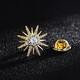WOUG exquisite small brooch men's high-end suit corsage business collar pin ins trendy badge personality gold one