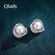 Qlady Freshwater Pearl Earrings Women's 2025 New Silver Pearl Earrings High-end Earrings Birthday Gift for Wife
