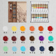 Surada Chinese Painting Pigments Chinese Painting Pigments Chinese Painting Pigment Set Beginner Students Children's Ink Painting Landscape Painting Set 18 Colors 6ML Toolbox Set SD159 Art Sketching