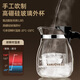 Kamjove Hitzeresistente Glas fließender Tasse, One-Click-Pressfilter-Teekanne, Tee-Wasser-Trennung Tee-Tasse Blume Teekanne TP-757 [Laserpunschfilter] Ein-Bubble-Teekanne 700 ml
