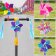 Süße bunte rotierende Windmühle Kinderroller Fahrrad Baby Cart Dekoration Anhänger Windmühle Outdoor -Spielzeug Dinosaurier Windmühle [langer Pole + kurzer Pole]