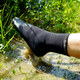 SEALSHELL Speed ​​Waterproof Socks Outdoor Sports Socks Men and Women Spring and Summer Socks Outdoor Mountaineering Running and Cycling Socks SS832 Black S (Suggested sizes 36-38)