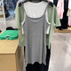 Nike (NIKE) suspender skirt women's skirt summer sports dress breathable pure and slim skirt DM6231-010 DM6231-063 gray M