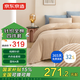 Made in Tokyo, 32-count knitted cotton four-piece set, 100% cotton type A bed sheet, four-piece bed set, 1.8m bed, Maisuika