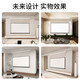 JCONG Free Installation Projection Curtain Smart Photon Home Living Room Ceiling Wall Mount Remote Control Suspension Electric Curtain Home Theater Embedded Hidden Wire Anti-Light Curtain Smart Photon Wire Curtain-Suspended Version 92 Inch
