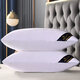 Pillow core + pillowcase hotel pillow single pair pack home washable pillow core feather velvet pillow single side sapphire blue high pillow 2 pillows + two pillowcases