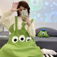 
Cotton companionship long-sleeved nightgown for women in spring and autumn cotton sweet cute duck pajamas 2024 new large-size pregnant women's home clothes 16863 M