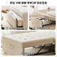 Blocs de construction, canapé-lit, lit rétractable décontracté pliable à deux usines, salon, petit appartement multifonction Sofa, 85 cm blanc off-blanc [chat à l'usure Scratching]