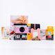 KODAKPRINTOMATIC instant camera, pink and white, instant shooting (shoot and print, ink-free printing, simple contrasting colors) gift box