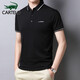 CARTELO Polo shirt men business casual lapel base shirt men solid color versatile T-shirt men top J1F2061120068 black 2XL