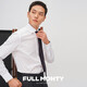 
FULL MONTY shirt men's business casual white long sleeve DP iron-free Windsor collar shirt formal shirt Windsor collar-white 2694 43