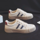 Renben canvas shoes men's breathable summer mesh shoes 2024 breathable thin Korean style ins board shoes lace-up low top Milan 40