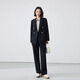 Lady Bird black suit suit for women's public examination high-end casual workplace formal wear commuting jacket interview suit TZ55 black suit + bootcut pants XL - suitable for 120-130 Jin Jin equals 0.5 kg can be worn