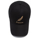 Pengjing Hut Männer und Frauen Four Seasons New Baseball Cap Korean Style Trendy Outdoor Outdoor Casual Fashion Feder besticktes vielseitige Baseballmütze Federschwarz
