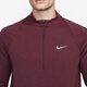 Nike (Nike) Offizielle Website Langarmed T-Shirt Herren Frühling Neues Sportbekleidungstraining Fitness Stand Collar Top FB8565-681 Dark Red L