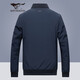 Septwolves Jacket Men's Autumn Jacket Men's Business Casual Cadre Top Baseball Collar Jacket Young and Middle-aged Men's Clothing