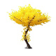 Hua e flow large simulation ginkgo tree simulation tree wedding restaurant hotel interior decoration golden wishing tree props tree fake tree (round) 1.5 meters high 1 meter wide