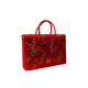 Wedding four-piece dowry quilt handbag wedding dowry quilt storage bag red moving packing Chinese knot brocade material embroidered soft bag four-piece set packaging 50*40*12