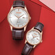 Leimai Watch (Reimah) [Buenos regalos] Mira la pareja de cuarzo casual Matriz de calendario para hombres Brown Black Black Leather Women's Watch 6169m/L L6169. RW cuero marrón para mujeres