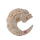 Sakura You's Original Mammoth Ivory Round Dragon Tooth Toot Toot Pendant Dragon Dragon Ghost Worker Worker Plaque Dragon Tooth Tooth Toard Pendentif 9893 Environ 52 * 24 * 25 mm environ 39g
