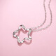 Mengjinyuan platinum pendant PT950 star pendant star love words car flower hollow design pendant birthday New Year gift star pendant - about 1.1g