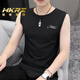 HKRZ High-High-End Vest Men's Men's Round Summer Versión coreana Coreana Sports Slim Singless Vest Fitness White/W115 2XL [Peso sugerido 145-160Jin [Jin iguala 0.5 kg]]]