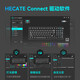 Ride (EDIFIER) HECATE G4K mechanical keyboard Wired wireless Bluetooth three-mode gaming keyboard 98 key RGB full-key hot-swap gasket structure [three-mode wireless] space-time blue axis Xuanwu black